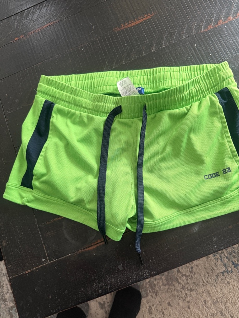 Men's Neon Green Athletic Shorts